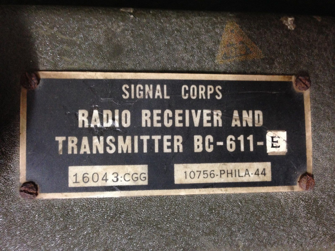 Radio Walkie Talkie BC-611-E - 04f ( 1944 )