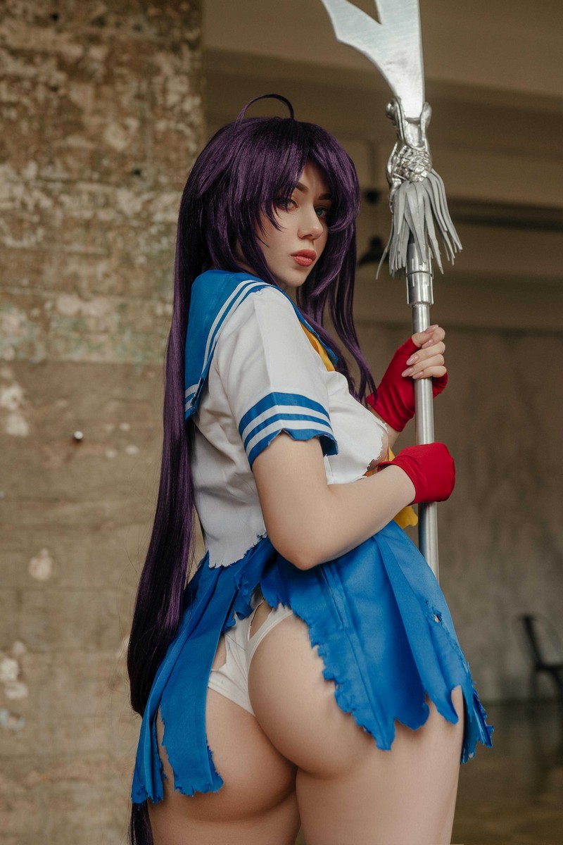 Alina Becker 关羽 Kanu Unchou Cosplay 一骑当千角色写真【59P-23.7M】插图9