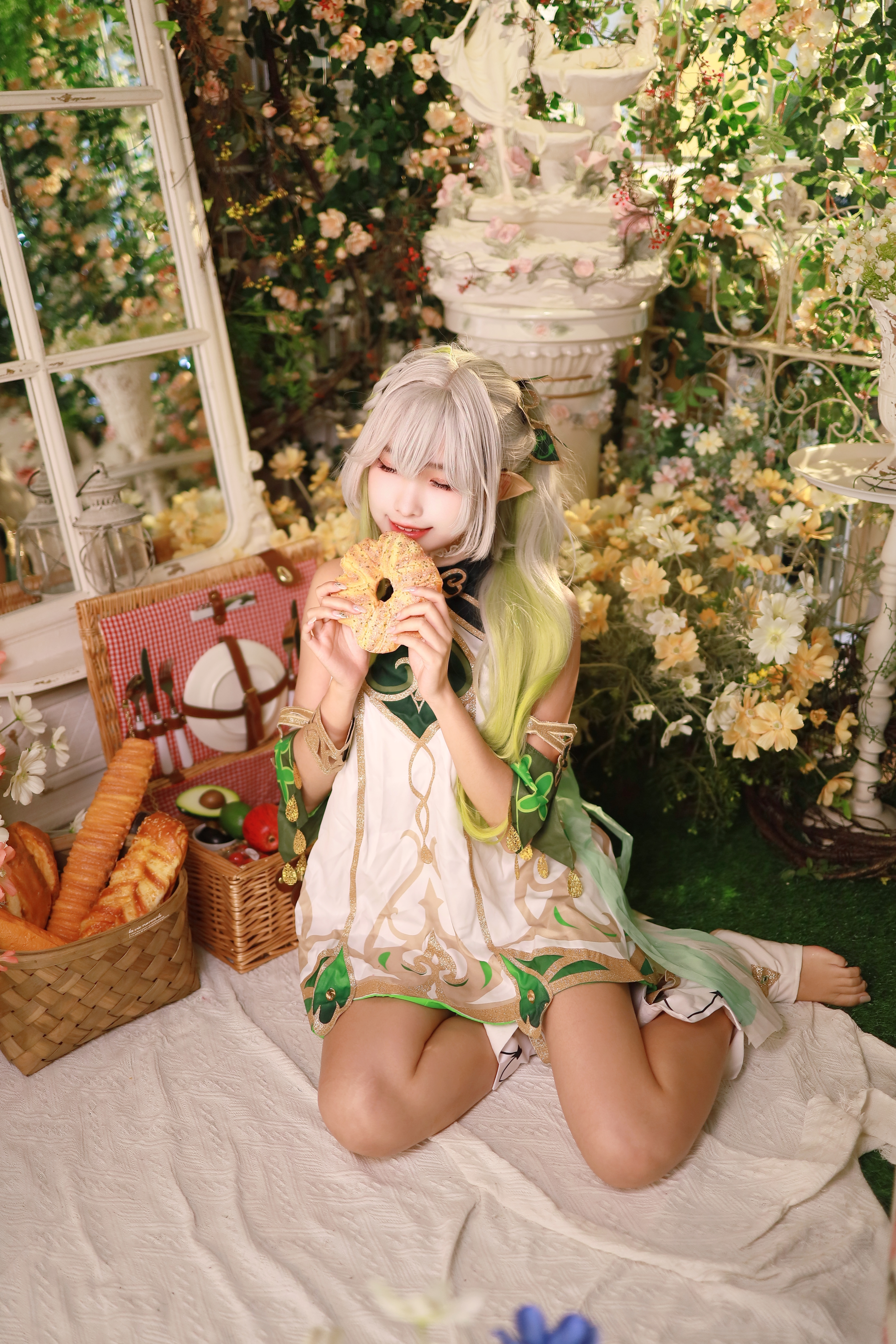 落落Raku 纳西妲 Nahida 原神 Cosplay 写真 53P+1V插图3