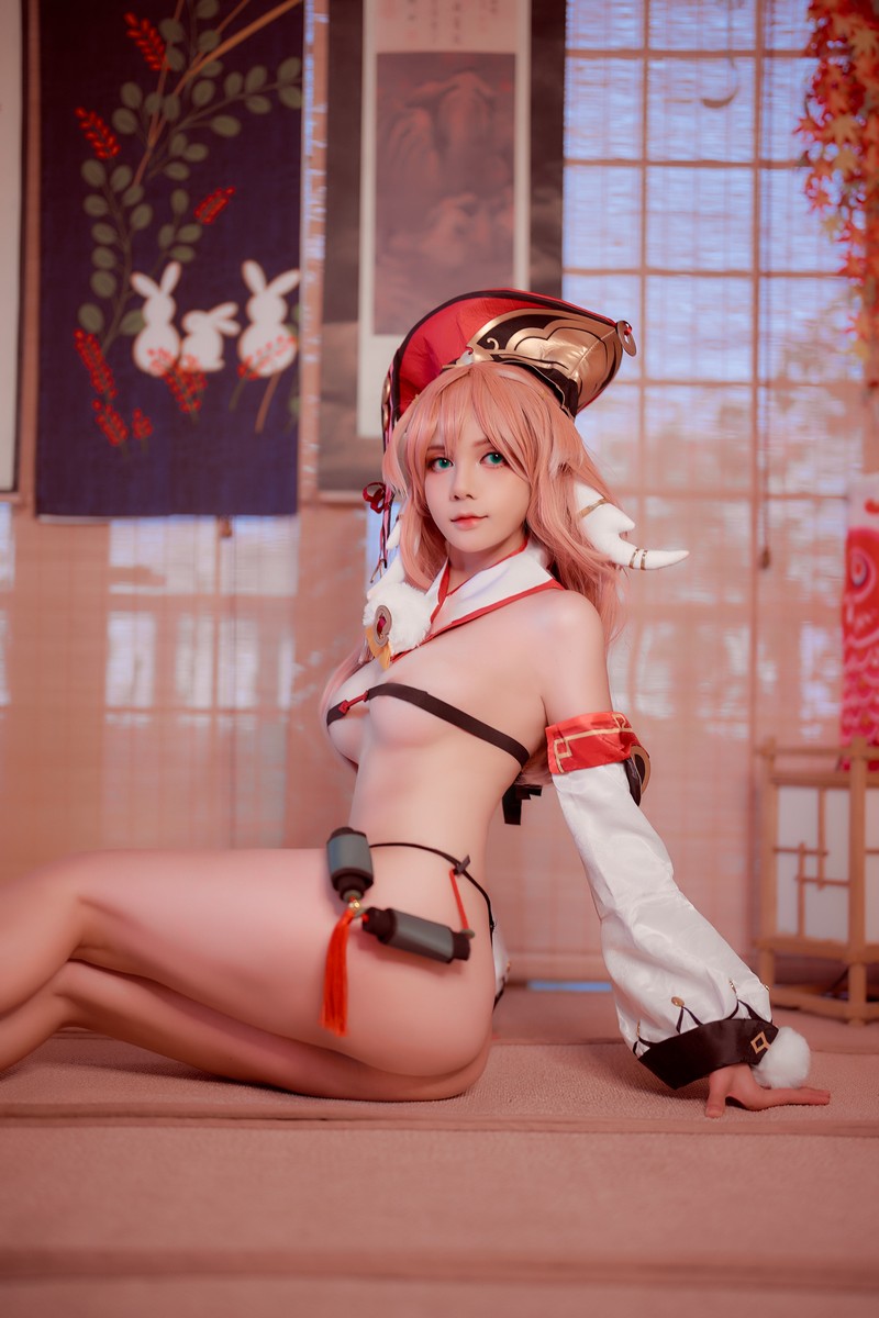 Joyce Lin2x Yanfei Cosplay Genshin Impact 高清图集 33P插图5