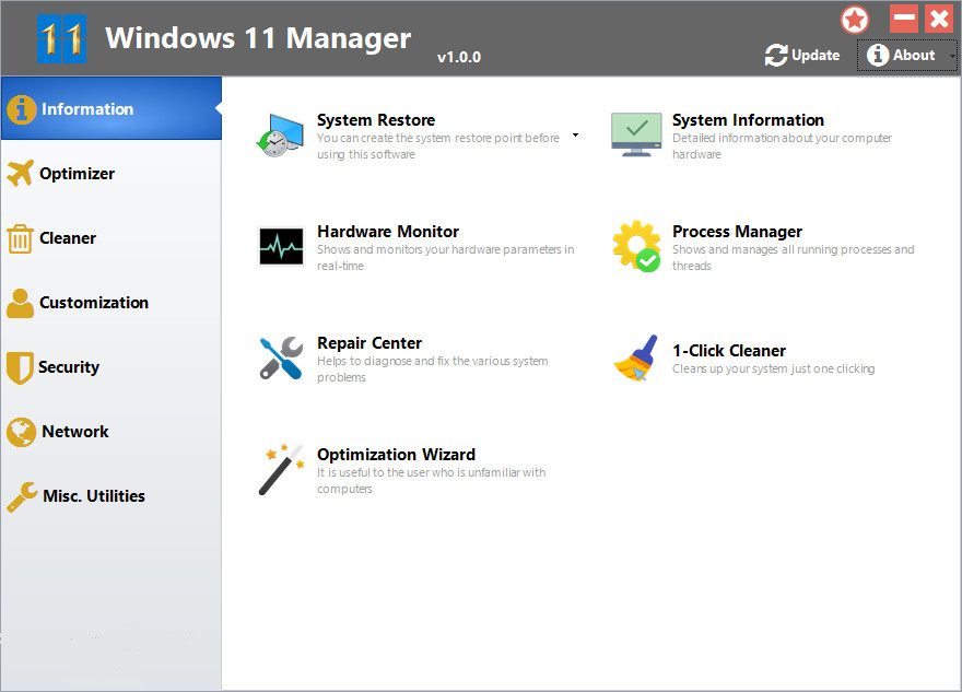 Yamicsoft Windows 11 Manager 1.4.1 + Portable (x64) Lue5gg3n0h0k