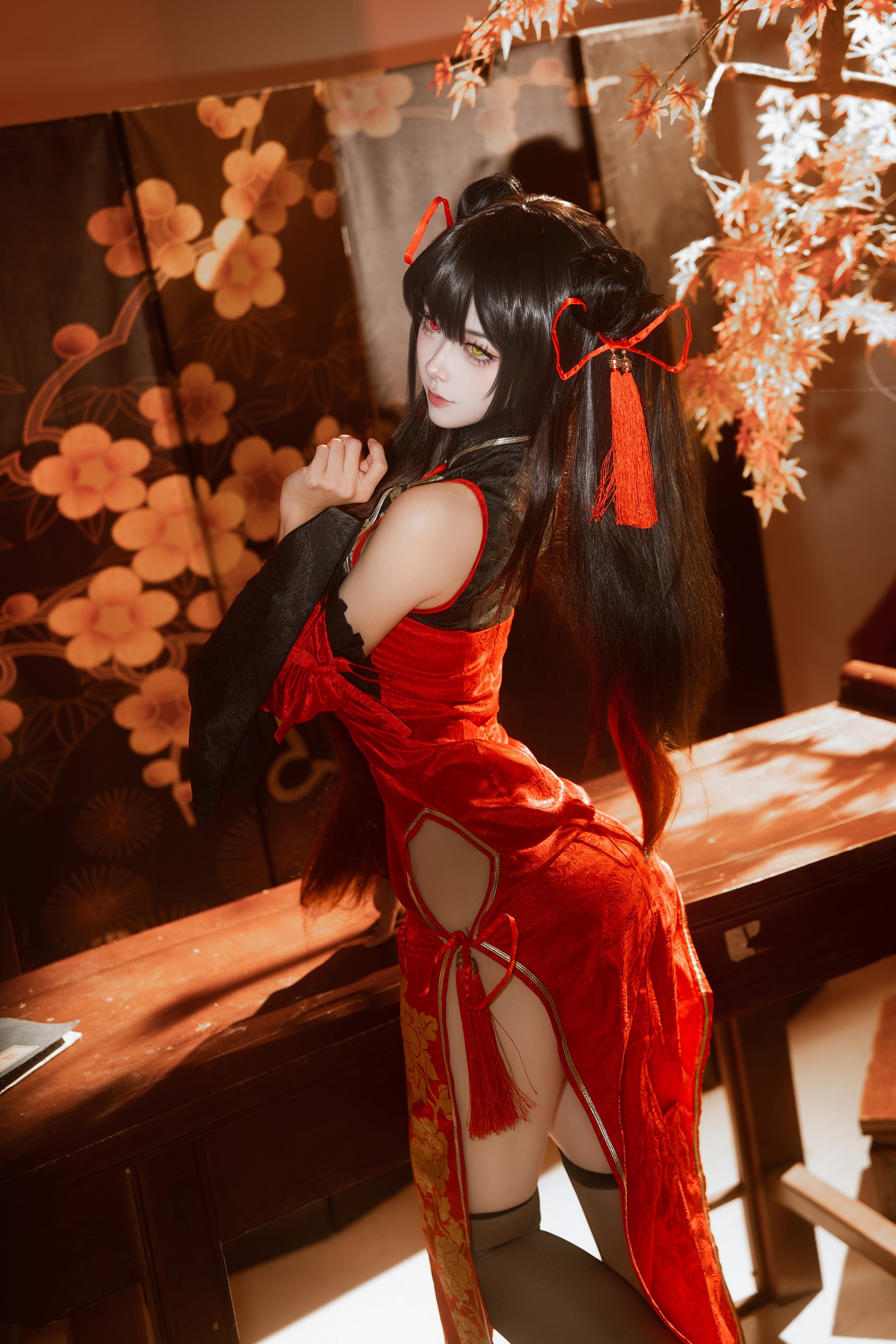 Seya-狮砸 – 25年01月限定 狂三旗袍 Cos 高清写真 1（12P-142.2MB）插图1