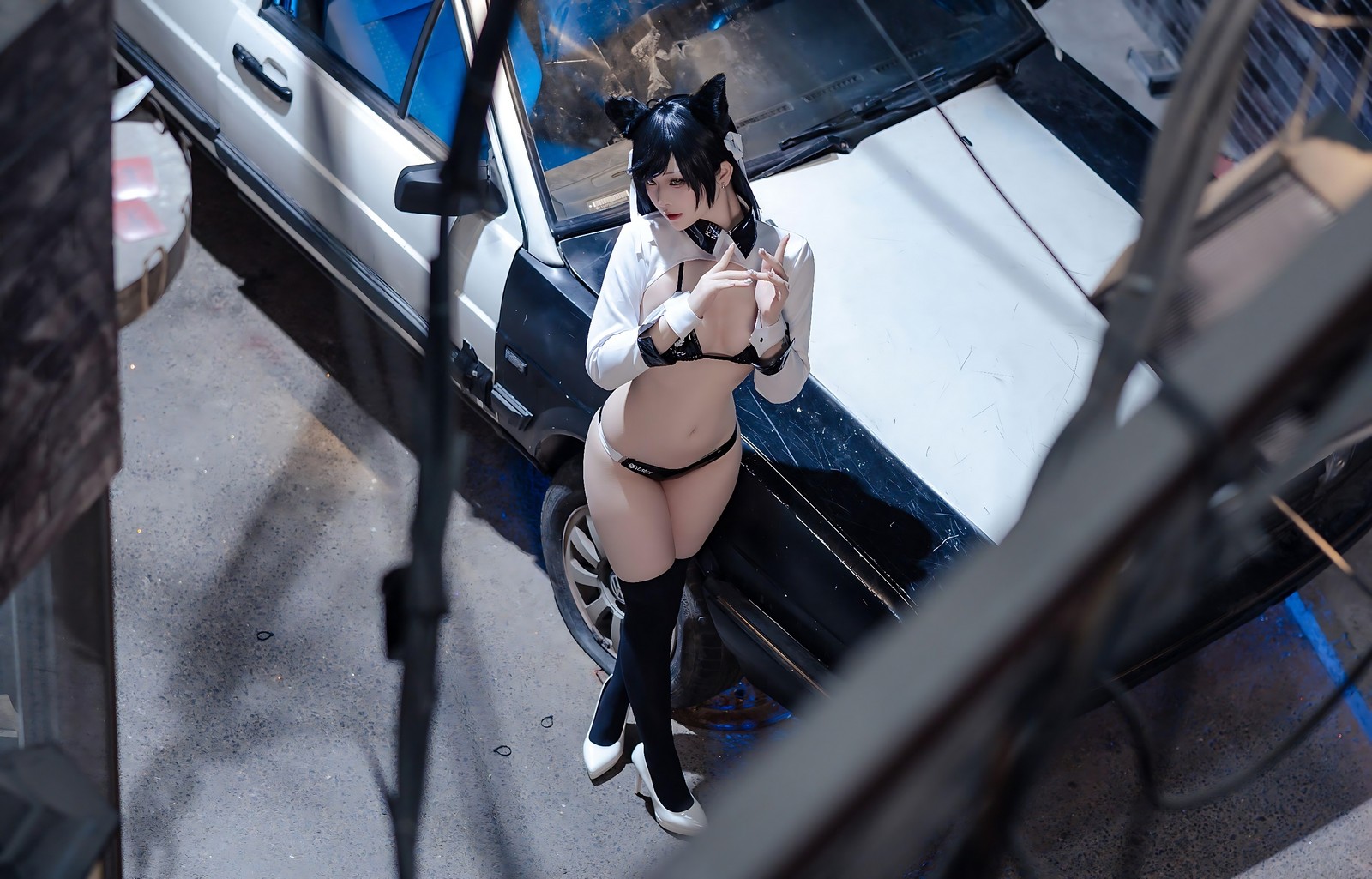 屿鱼 Yuyu 碧蓝航线 爱宕 赛车服 Cosplay 写真图集（114P｜142MB）插图3