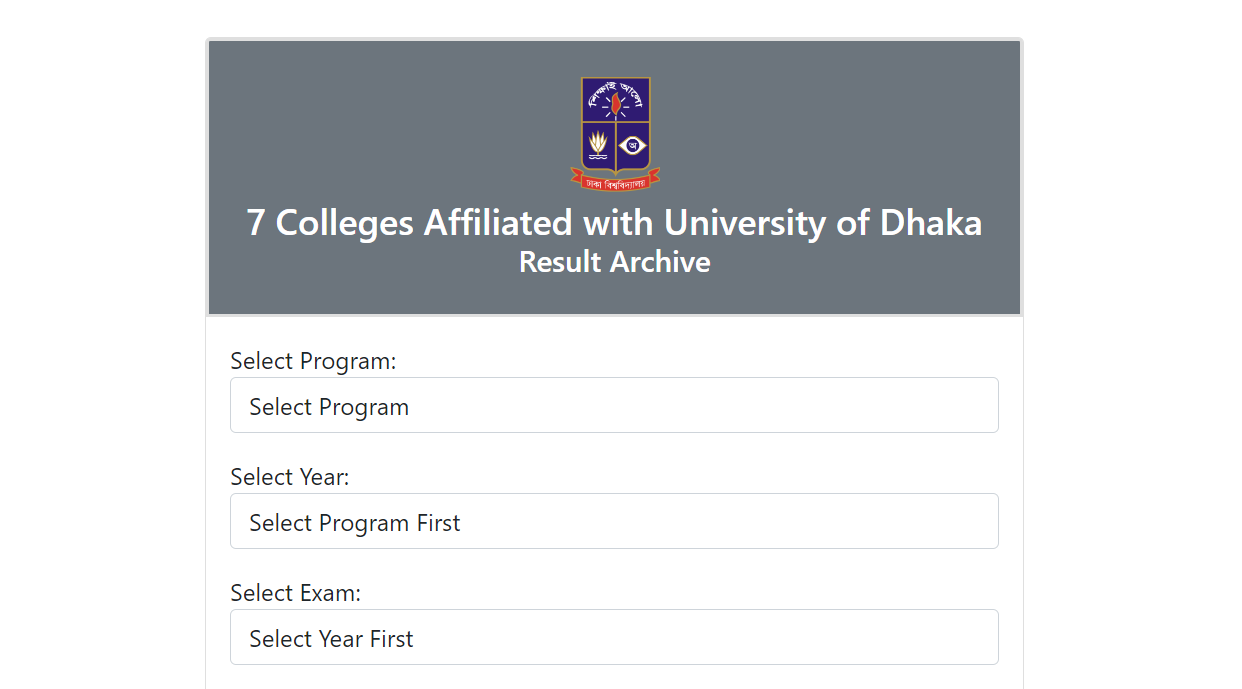 DU 7 College Honours 4th Year Result 2024