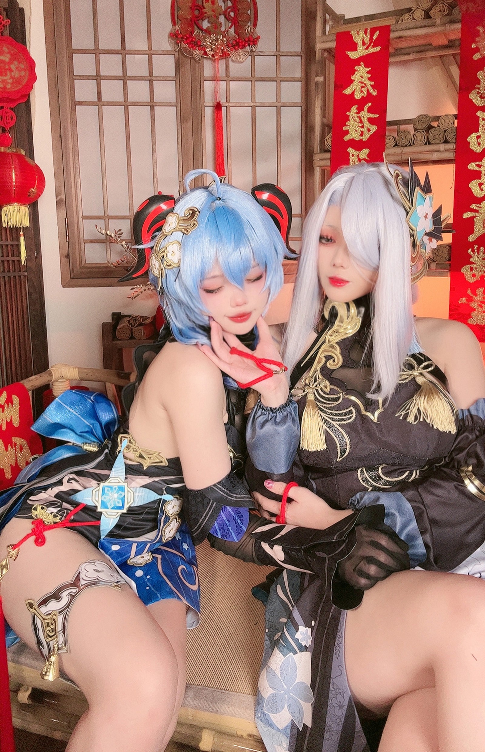 小瑶幺幺 &九言 原神新春 Cosplay 写真集【34P + 8V｜128.5MB】插图