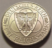 5 Reichsmark - Alemania, 1930, La liberación de Renania IMG-20220920-181943