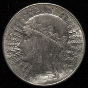 10 zlotych Polonia 1932 (Reina Jadwiga). PAS7336