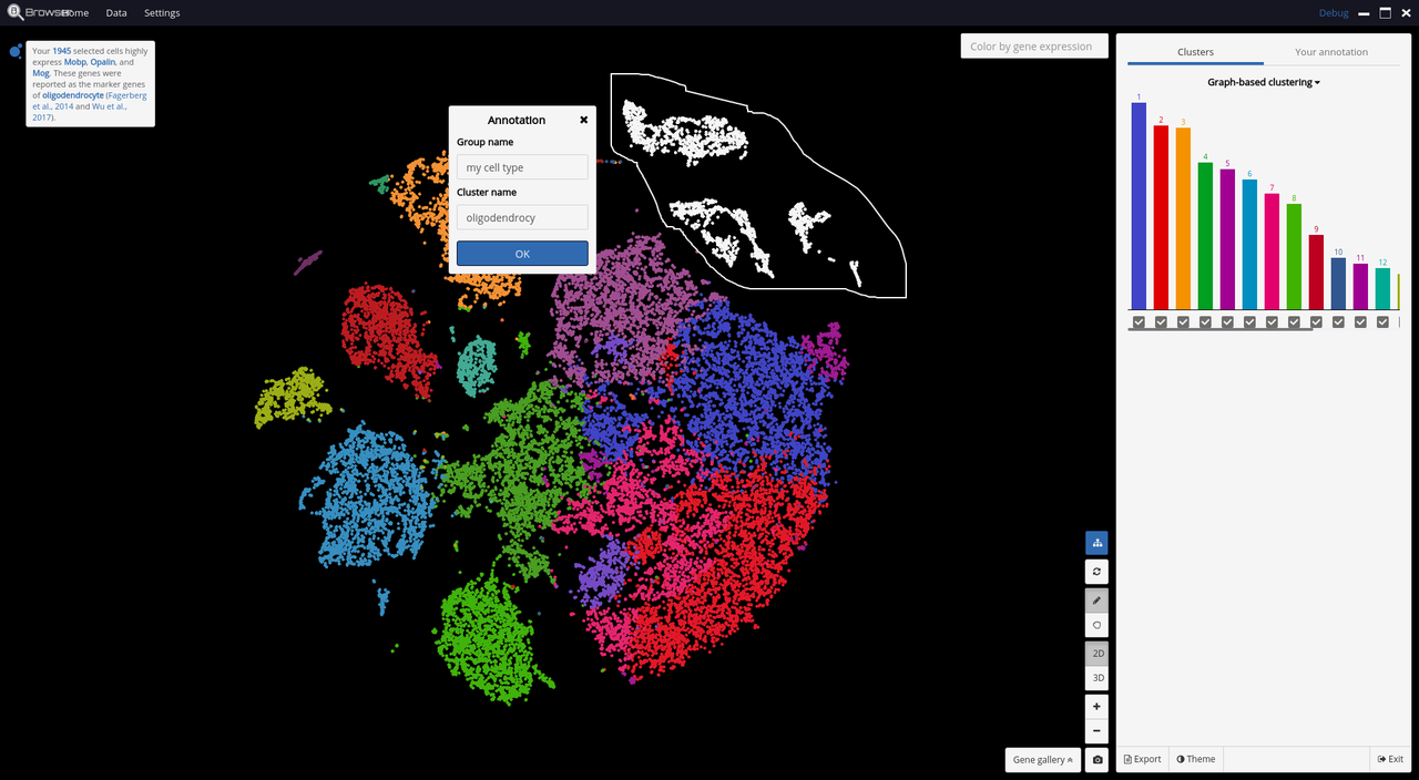 Single cell annotation