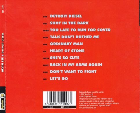 Alvin Lee - Detroit Diesel (1986) [Reissue 2010] Lossless+MP3