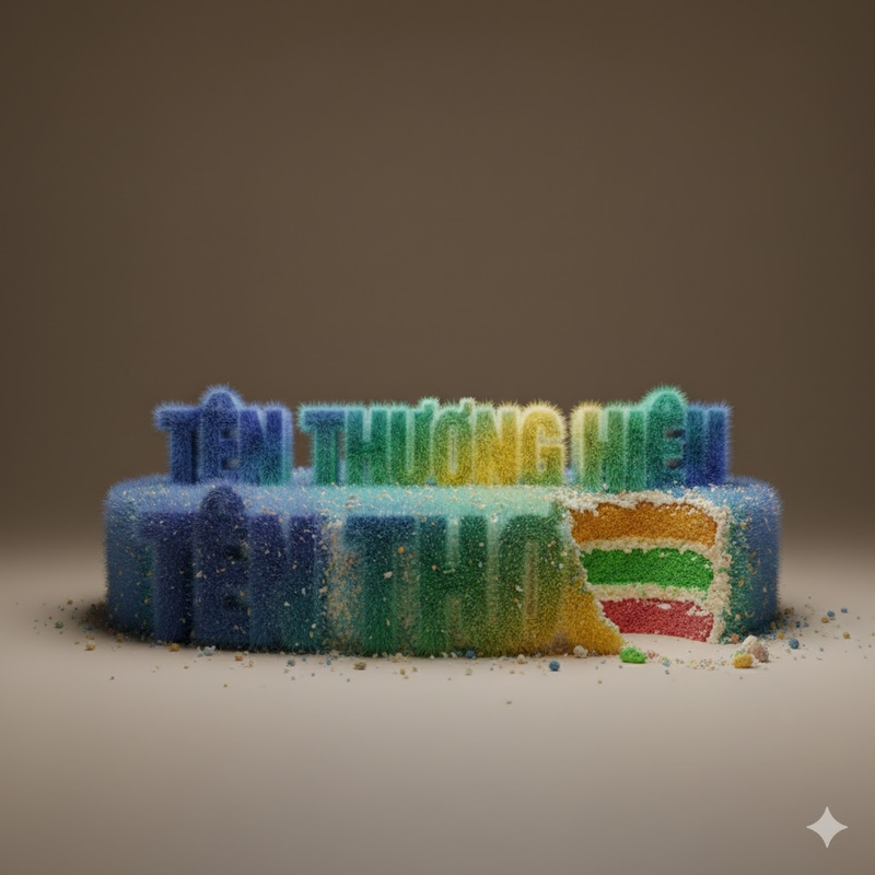 Bánh ngọt bị cắn một phần