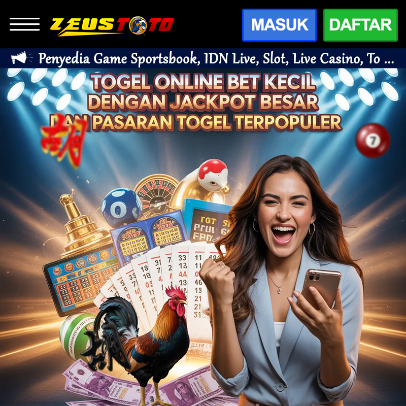 ZEUSTOTO: Togel Online Bet Kecil dengan Jackpot Besar dan Pasaran Togel Terpopuler image 1