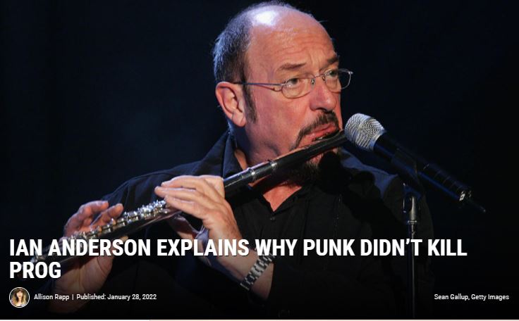 Ian Anderson  Progressive rock, Jethro tull, Music history