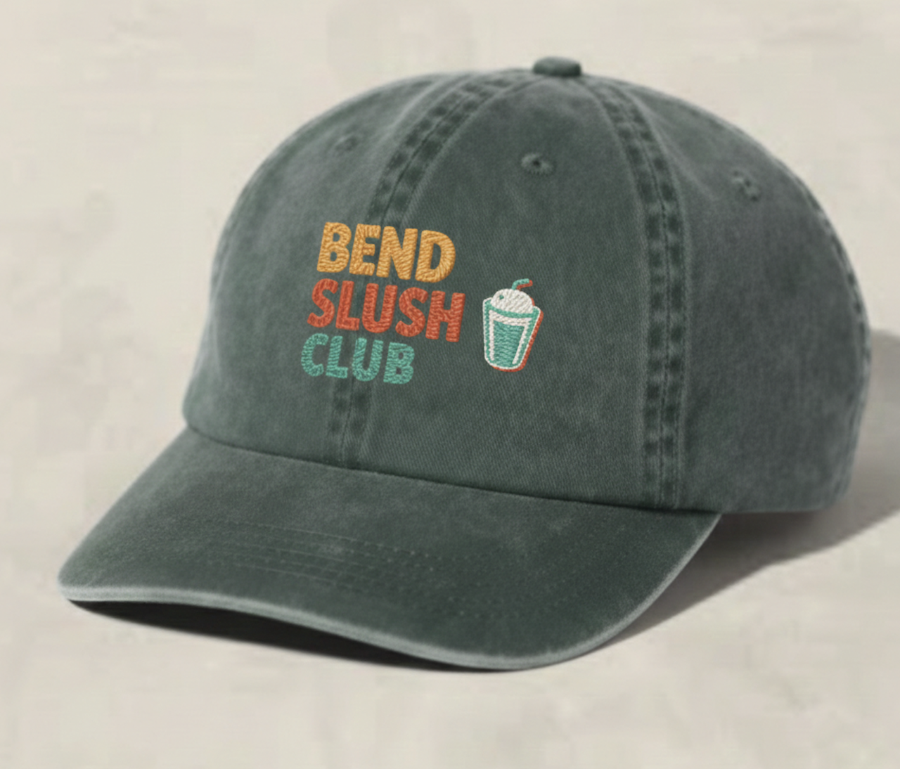 Bend Slush Club dad hat - free with Founding Membership