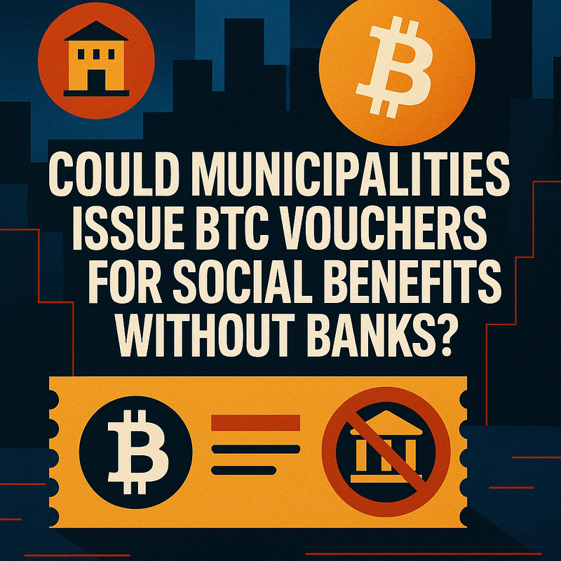 Could municipalities issue BTC vouchers for social benefits without banks?