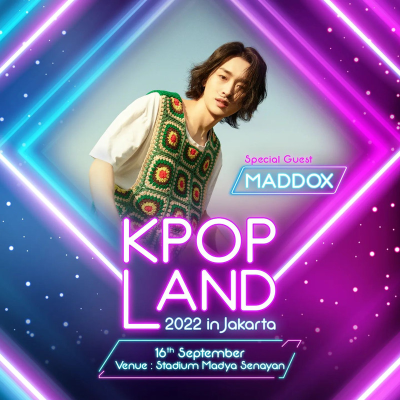 MADDOX, musisi yang akan mengisi panggung KPOP-LAND pada 16 September 2022 di Stadion Madya Senayan, Jakarta.