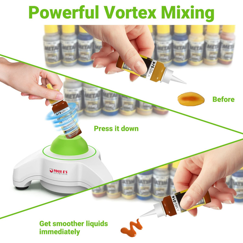 Mini Vortex Mixer – Kabelloser Paint Shaker mit 3 Geschwindigkeiten 3000/4000/5200 U/min, LED-Anzeige, Tattoo-Tinten-Mixer für Acrylfarbe, Nagellack & Wimpernkleber, 1000mAh Akku Mini Vortex Mixer – Kabelloser Paint Shaker mit 3 Geschwindigkeiten 3000/4000/5200 U/min, LED-Anzeige, Tattoo-Tinten-Mixer für Acrylfarbe, Nagellack & Wimpernkleber, 1000mAh Akku