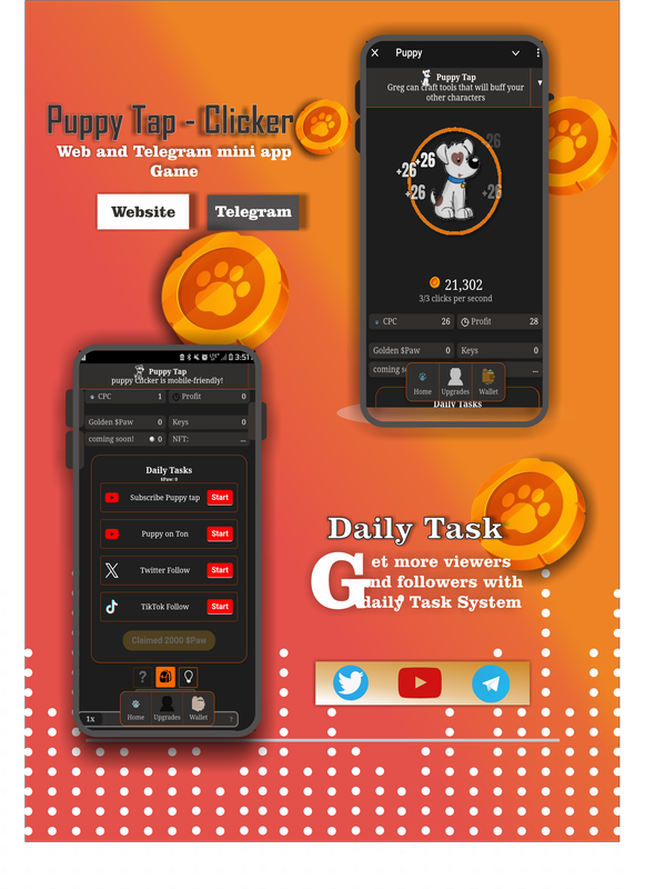 Puppy Tap - Telegram mining