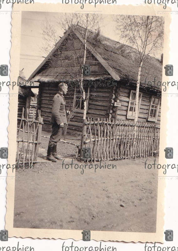 Welikie Luki Pskow Dorf Haus Hütten 1943