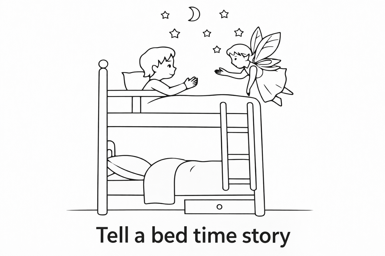 Bed time story page