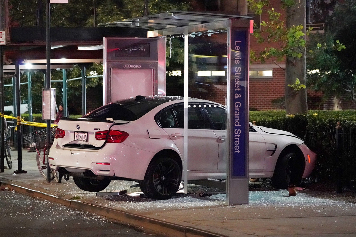 Man struck by vehicle at NYC bus shelter