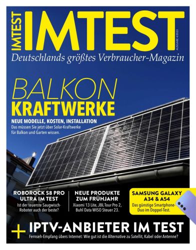 Cover: Imtest Verbrauchermagazin April No 04 2023