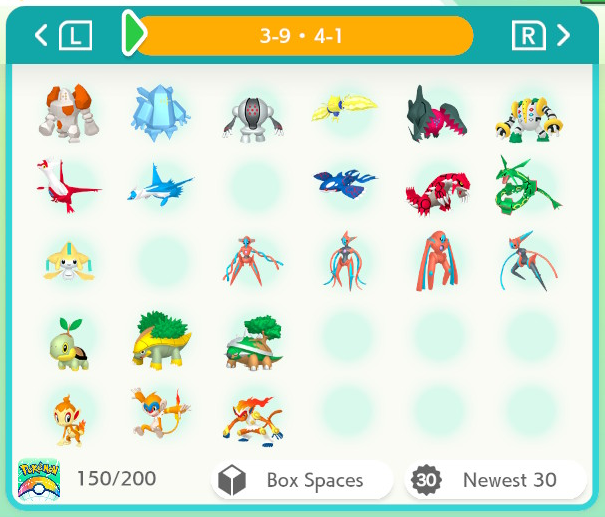 Harmony Friends' living dex, pages 3-9 and 4-1