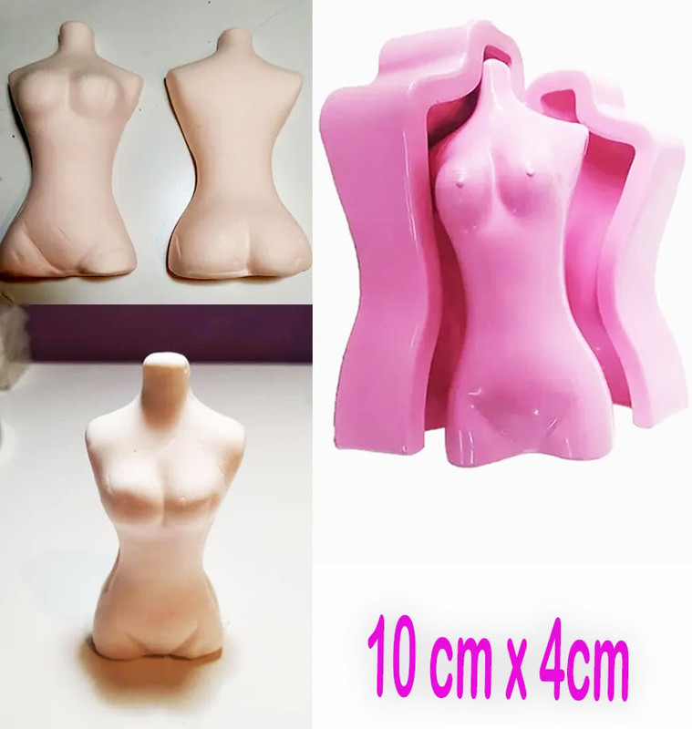 Molde plástico para modelar muñecas en foami o pasta fría