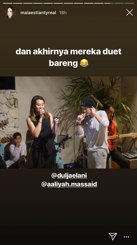 Aliyah dan Dul duet bareng