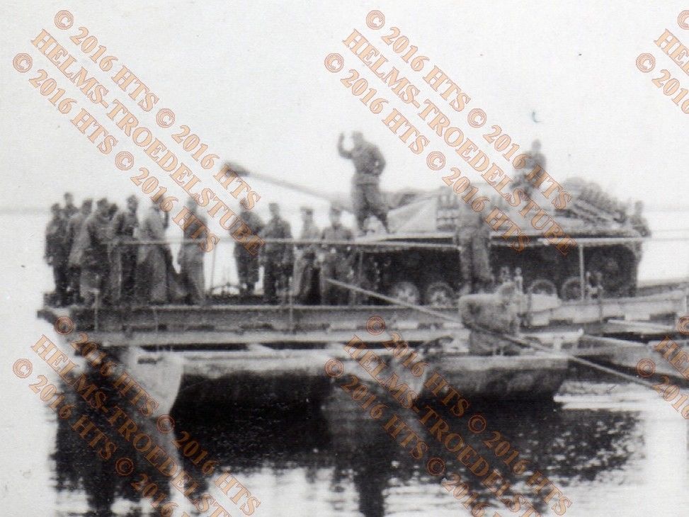 Original Foto,Panzer,Tank auf Floß,Langrohr