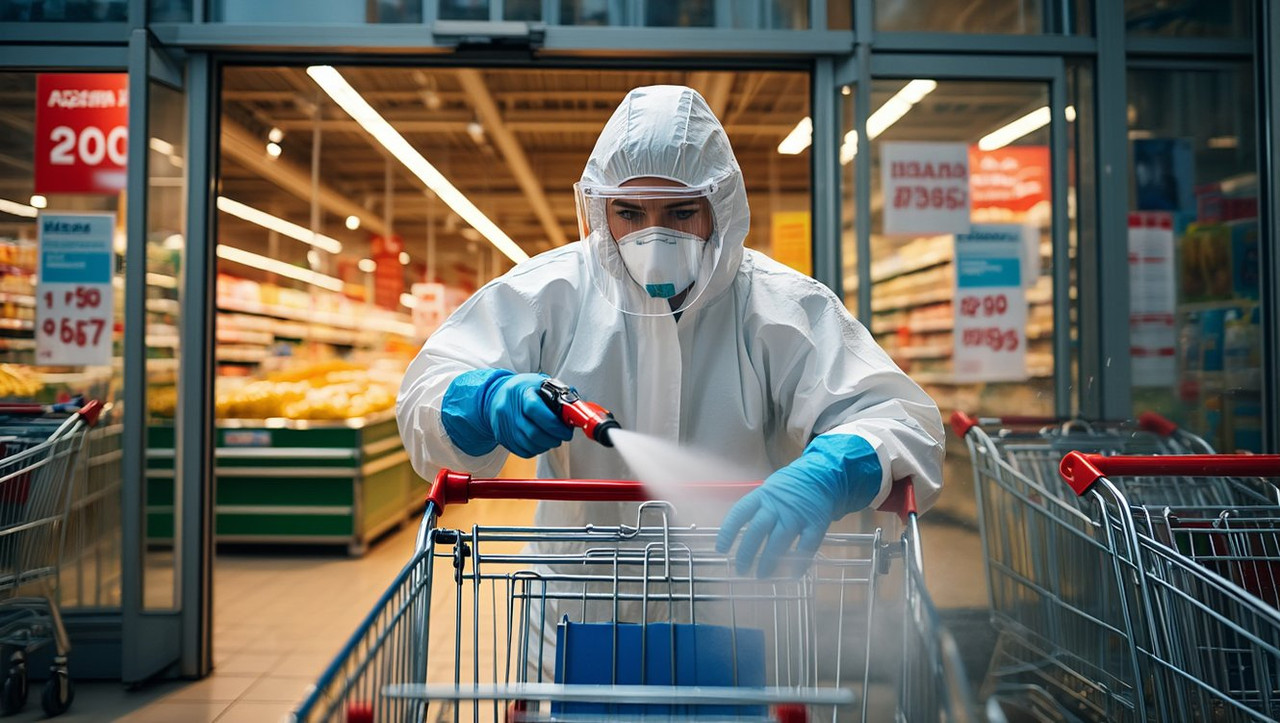 дезинфекция торговых площадей для безопасности пожилых людей