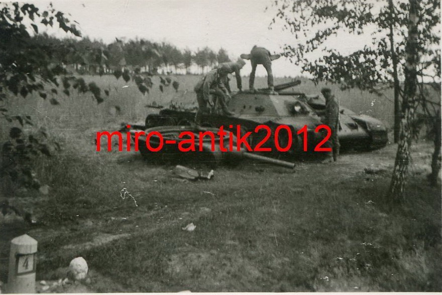 Т-34 обр.1940 (СССР) потерянный 3 МК 5 ТД Литва (02-5)