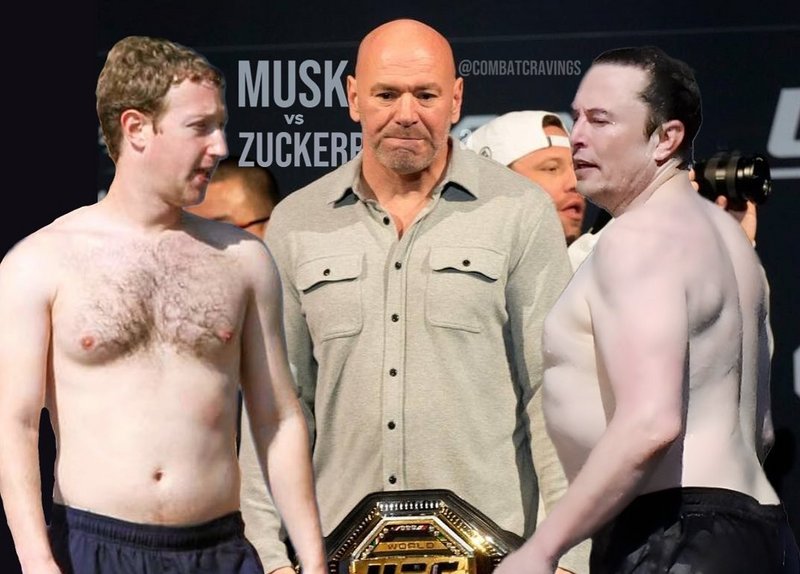Дейна Уайт е готов да организира Мъск - Зукърбърг в UFC