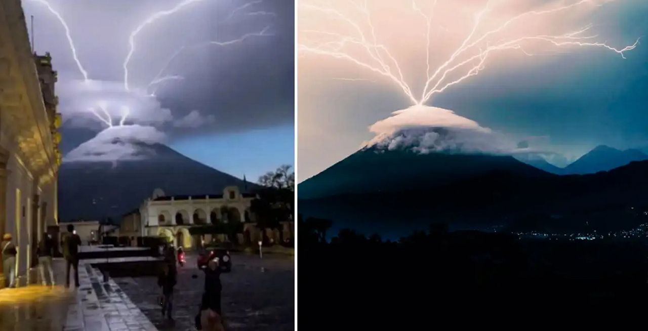 Volcán de Agua de Guatemala se hace viral por impresionante video