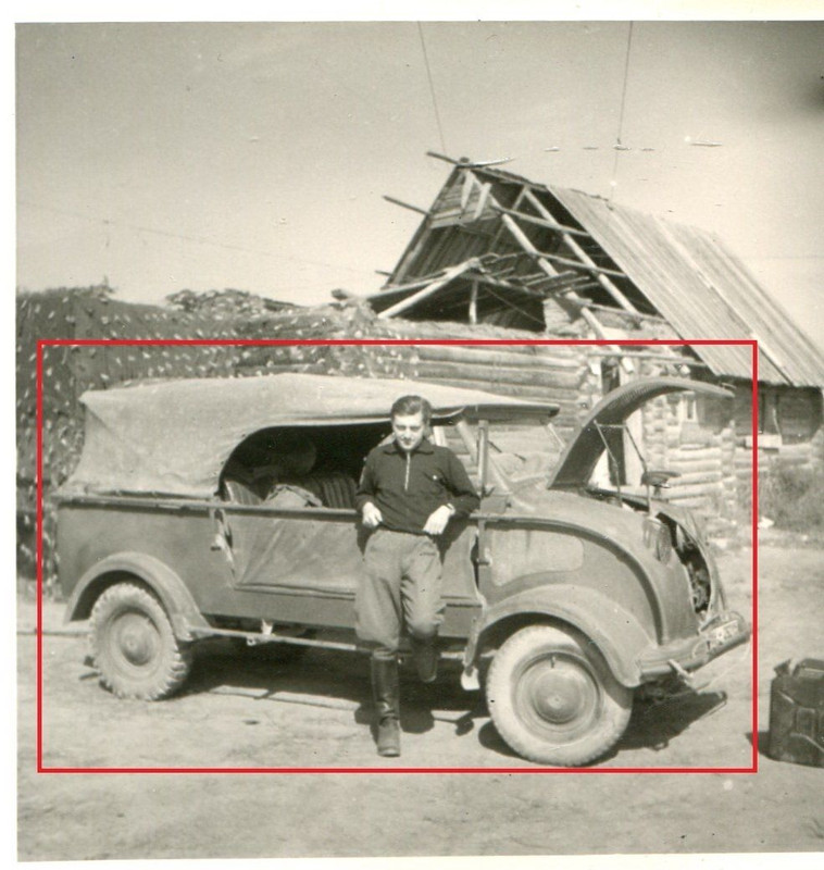 FOTO 2 WK Frankreich Beute Kübelwagen
