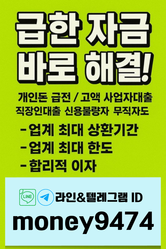 개인돈 급전 일수 대출