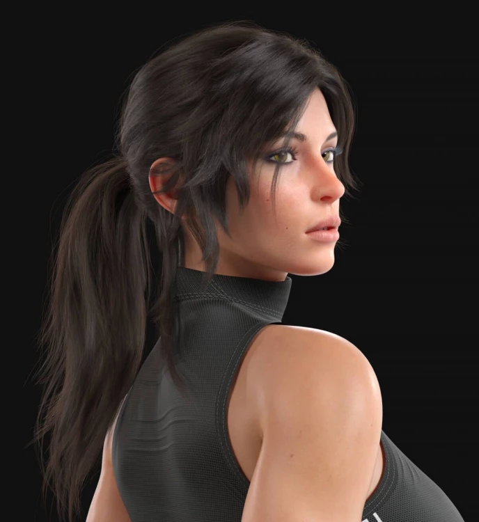 Lara Hair for Genesis 8 & 8.1 Female