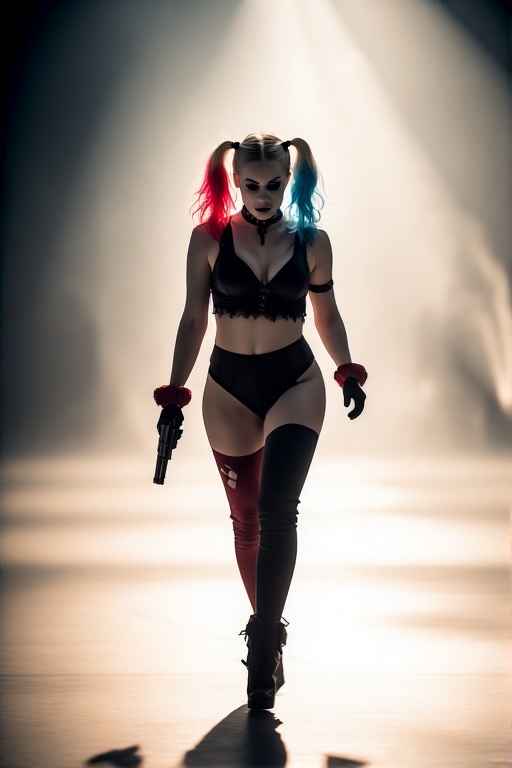 Harley-Quinn-in-black-Gothic-u-98