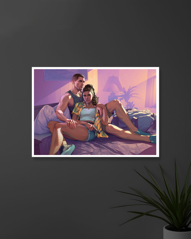 Grand Theft Auto VI | Jason and Lucia | GTA | GAME POSTERS