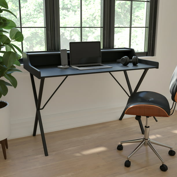 Save  on Black Computer Desk with Shelf at Walmart – Now Only 