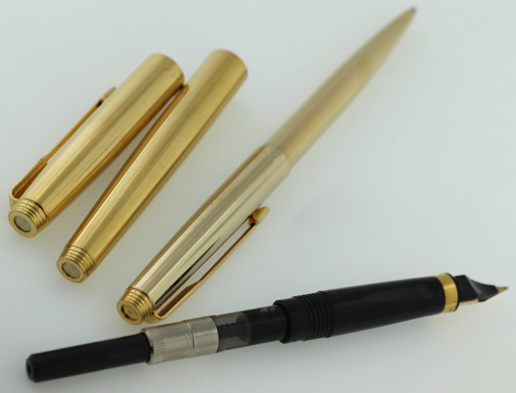 PARKER 75 14K GOLD FILLED 万年筆 Parker 75 Insignia Cisele 14K Gold Filled Fountain Pen 14K