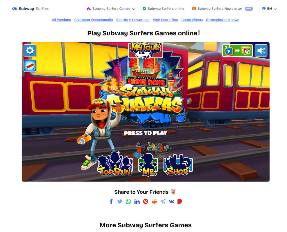 Subway Surfers 博客：Subway Surfers Unblock: The Ultimate 2025 Guide to Play Anywhere, Anytime 封面图