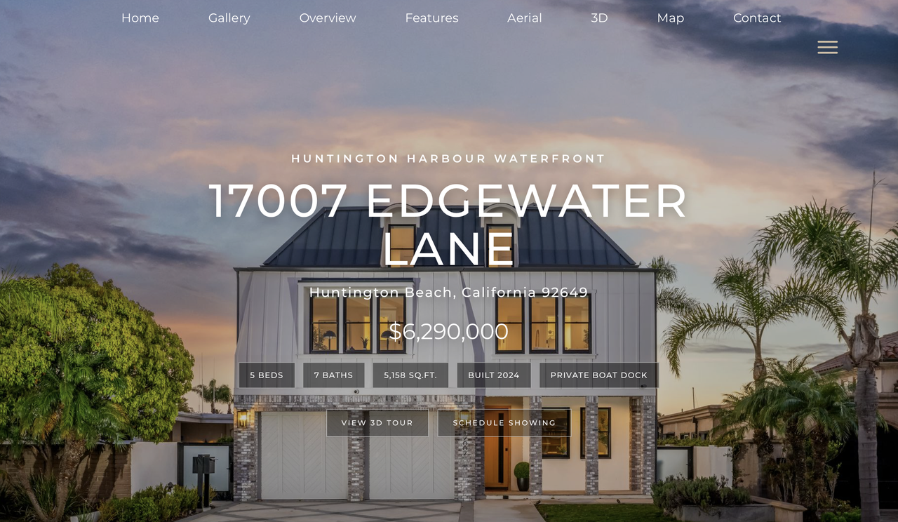 17007 Edgewater Lane individual property website