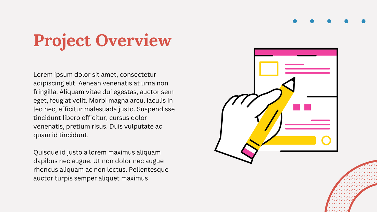 Red Blue Colorful Minimalist Project Presentation