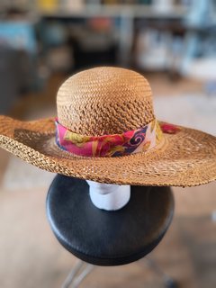 Brown Wide Straw Hat