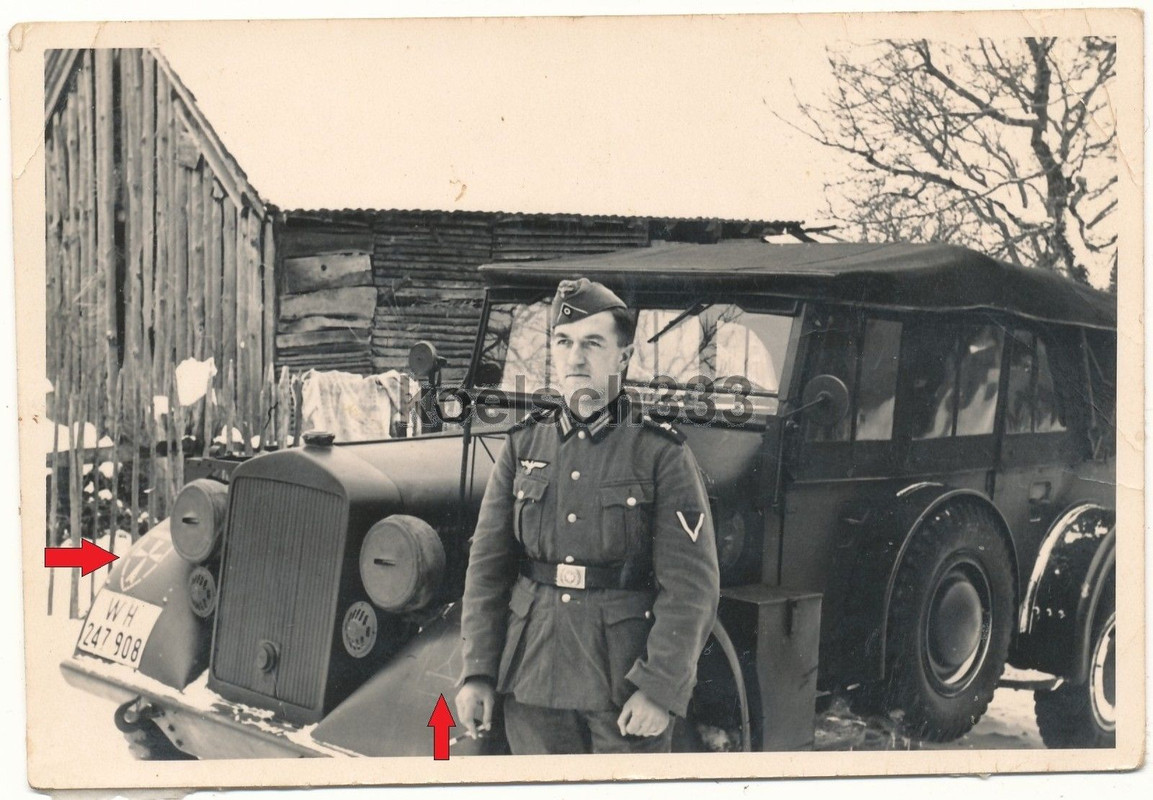 Kübelwagen Einheits PKW Wappen Kennung Kfz Kennz