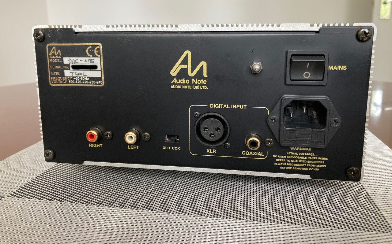AN DAC One rear