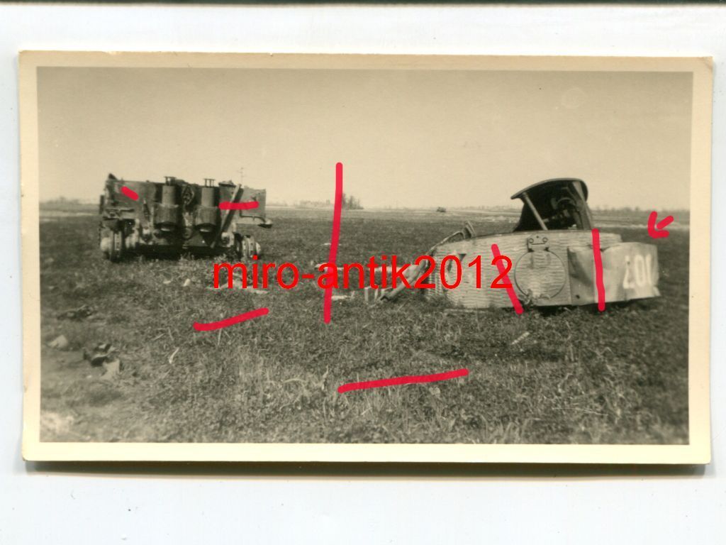 zerstörter Tiger, Panzer, Tank, Turmnummer 007, 