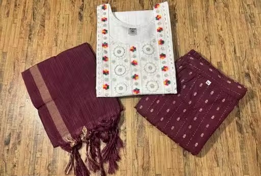 White Kurti set Color 2 (KS141)