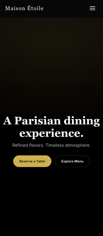 Maison Étoile mobile view