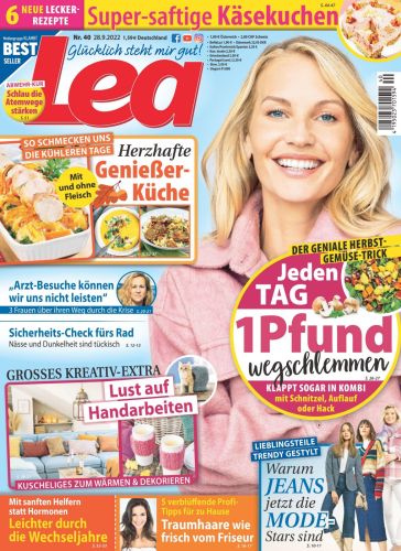 Cover: Lea Frauenzeitschrift No 40 vom 28  September 2022
